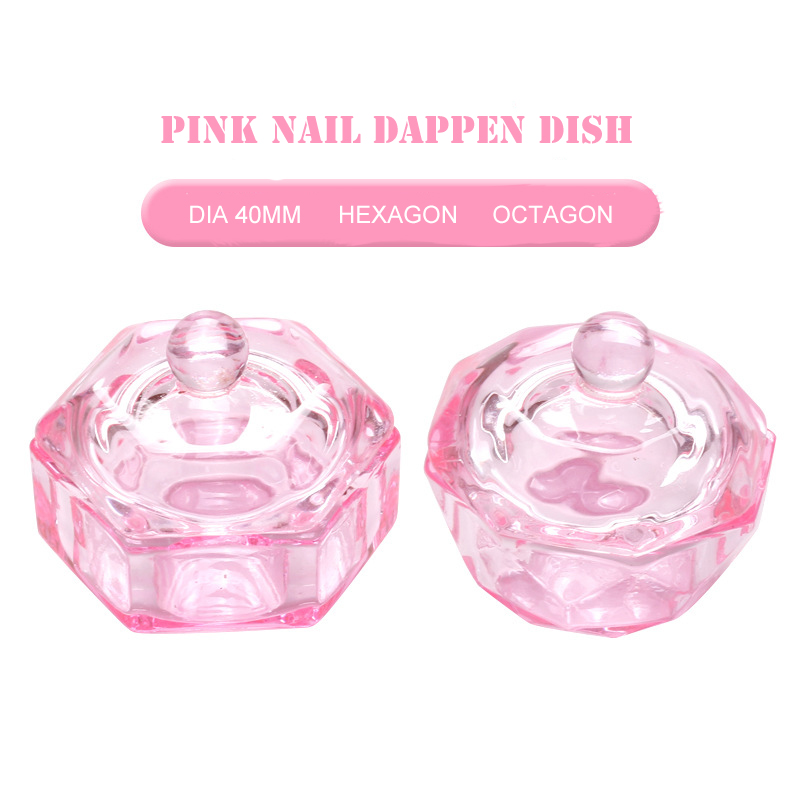Pink Color Nail Dappen Dish DIA 40mm Buy Dappen Dish Nails, New